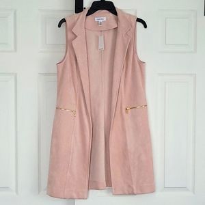 CALVIN KLEIN long suede vest